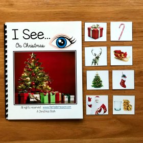 "I See" On Christmas Adapted Book (w/Real Photos)