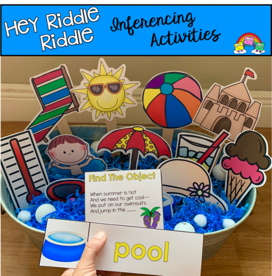 \"Hey Riddle Riddle\" Summer Themed Activities For The Sensory Bin