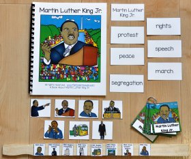 Martin Luther King Adapted Book and Vocabulary Activities