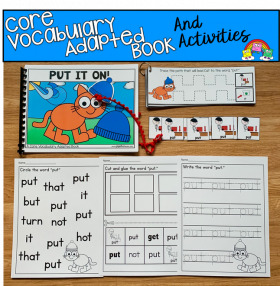 "Put It On" (Working With Core Vocabulary)