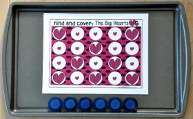 Valentine's Day "Find and Cover" Cookie Sheet Activities Bundle