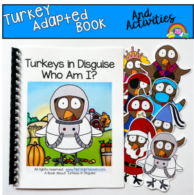Turkey Adapted Book: "Turkeys In Disguise, Who Am I?"