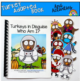 Turkey Adapted Book: "Turkeys In Disguise, Who Am I?"