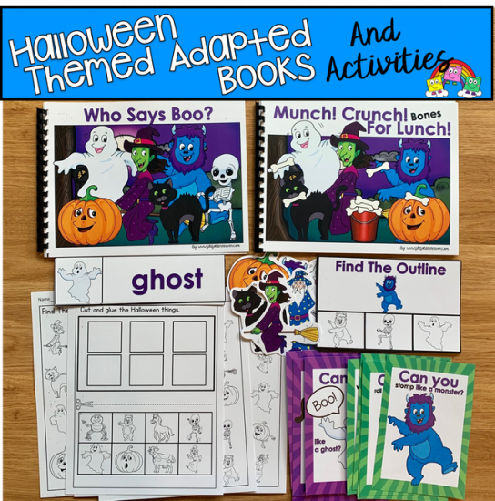 \"Who Says Book?\" Halloween Adapted Books And Activities