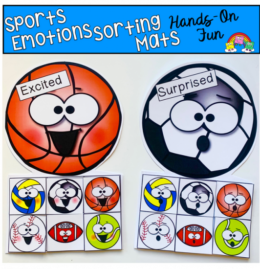 Sports Emotions Sorting Mats