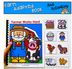 Farm Adapted Book And Activities: "Farmer Works Hard"