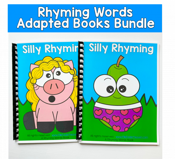 Rhyming Wordds Adapted Books Bundle