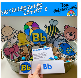 "Hey Riddle Riddle" Letter B Activities For The Sensory Bin