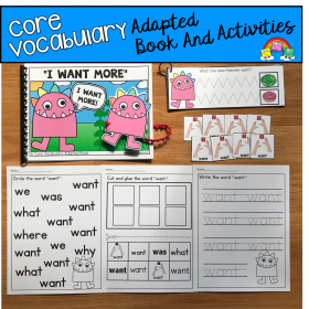 "I Want More" (Version 2) Working With Core Vocabulary