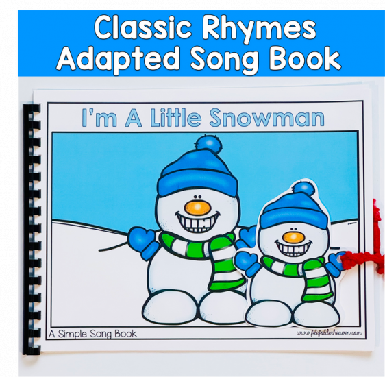 I\'m A Little Snowman Adapted Song Book For Circle Time