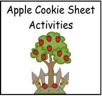 Apple Cookie Sheet Activity Set