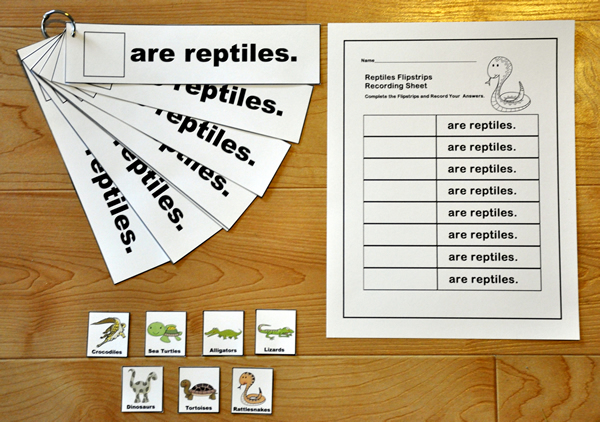 \"Are Reptiles\" Flip Strips