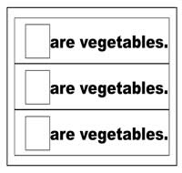 "Are Vegetables" Flip Strips