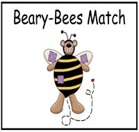 Beary-Bees Match File Folder Game