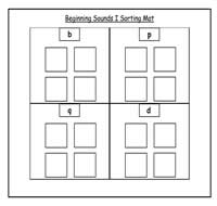 Beginning Sounds Sort I Cookie Sheet Activity