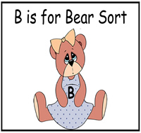 B is for Bear File Folder Game