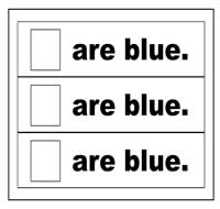 "Are Blue" Flip Strips
