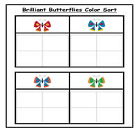Brilliant Butterflies Four Column Task Sort
