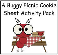 A Very Buggy Picnic Cookie Sheet Activity Set