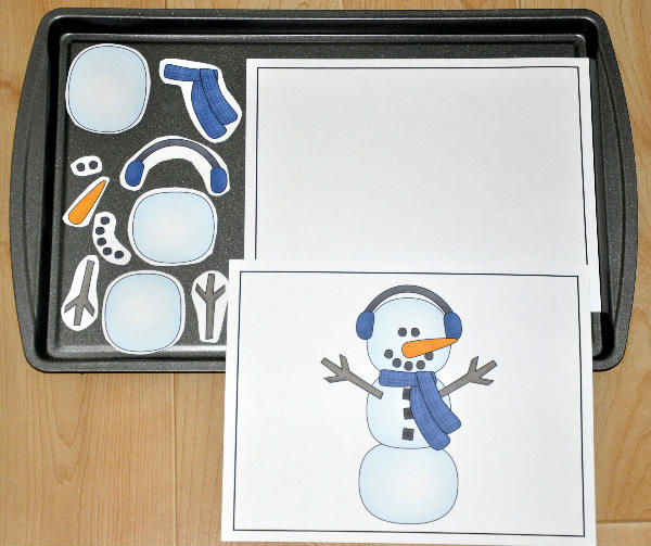 Build a Snowman Cookie Sheet Activity