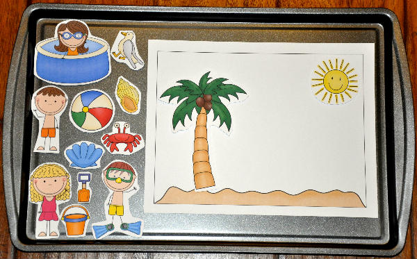 Build a Summer Scene Cookie Sheet Activity