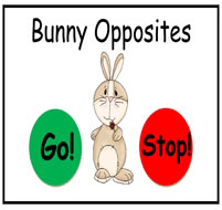 Bunny Opposites File Folder Game