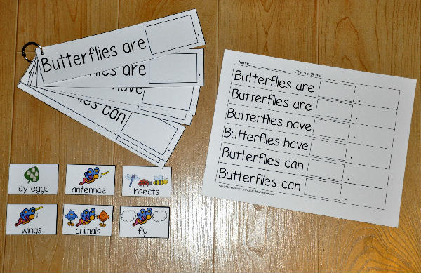 \"Butterflies Are, Butterflies Have, Butterflies Can\" Flipstrips