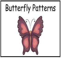 Butterfly Patterns File Folder Game