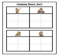 Camping Bears Sorting Task