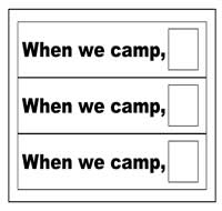 \"When We Camp\" Flip Strips