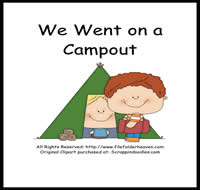 We Went on a Campout Sequencing Story