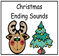 Christmas Ending Sounds File Folder Game