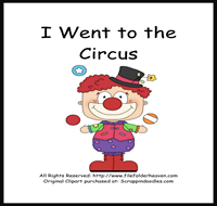I Went to the Circus Sequencing Story