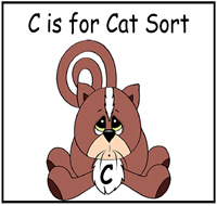 C is for Cat File Folder Game