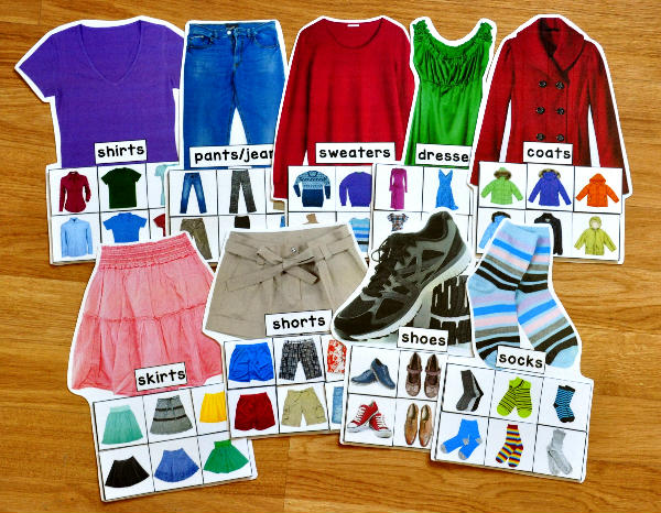 Clothing Sorting Mats (w/Real Photos) - Click Image to Close