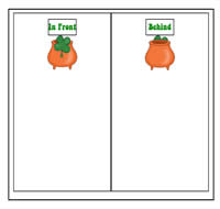 Clovers: In Front/Behind Sort Cookie Sheet Activity