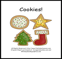 Cookie Colors Sort File Folder Game