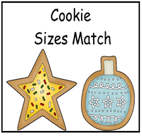 Cookie Size Match File Folder Game