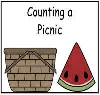 Counting a Picnic File Folder Game