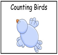 Counting Birds File Folder Game
