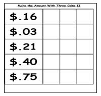 Make the Amount II Cookie Sheet Activity