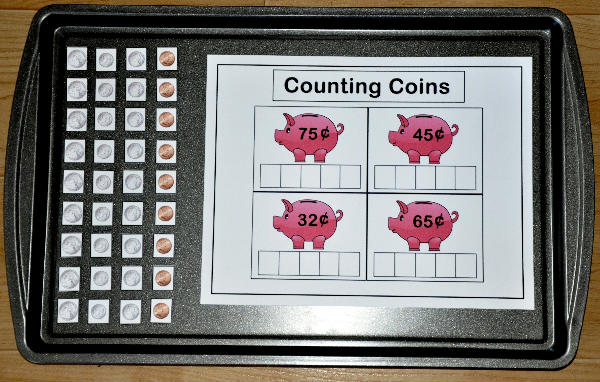 Counting Coins Cookie Sheet Activity 6