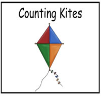 Counting Kites File Folder Game