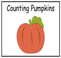 Counting Pumpkins File Folder Game