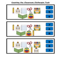 Counting the Classroom Clothespin Task