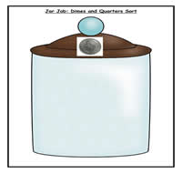 Dimes and Quarters Jar Job Task