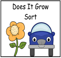 Does It Grow Sort File Folder Game