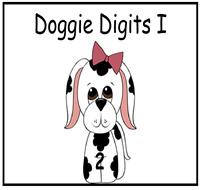 Doggie Digits I File Folder Game