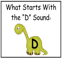 The \"D\" Sound File Folder Game