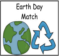 Earth Day Match File Folder Game